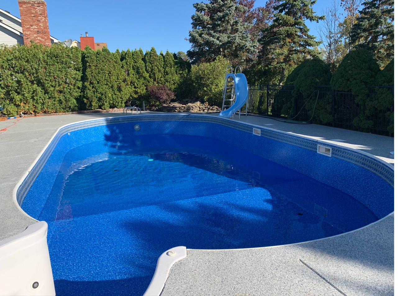 Completed in-ground pool WNY